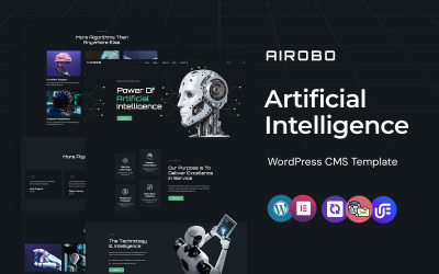 Airobo: tema WordPress Elementor per intelligenza artificiale e tecnologia