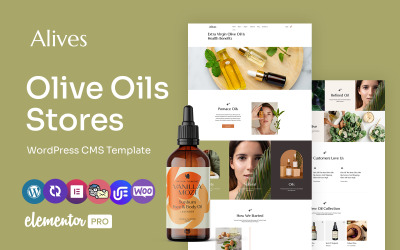 Alives - багатофункціональна тема WordPress Elementor з оливковою олією