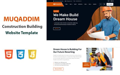 Muqaddim - szablon strony internetowej poświęconej budownictwie i architekturze