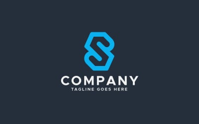 S-Buchstabe, modernes Logo-Design-Symbol-Vorlage