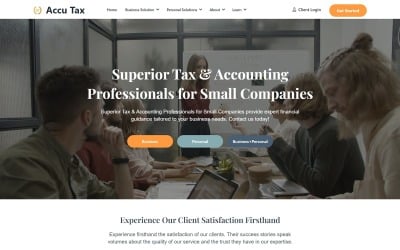 Taxe Accu | Modèle de site Web pour les meilleurs CPA en fiscalité et en comptabilité