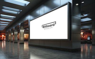 Logomodell für weißes Board der U-Bahnstation