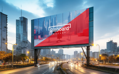 Makieta billboardu reklamowego na zewnątrz