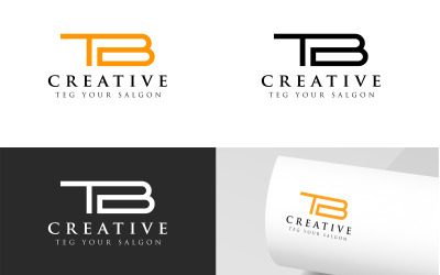 TB Harfleri Logo Tasarım Şablonu