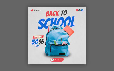 Back To School Social Media Post Template 03
