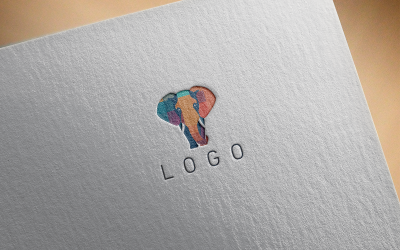 Logotipo elegante do elefante-0612-23