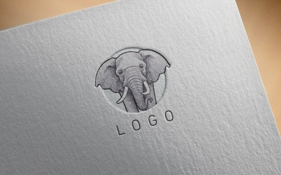 Logotipo elegante do elefante 5-0616-23