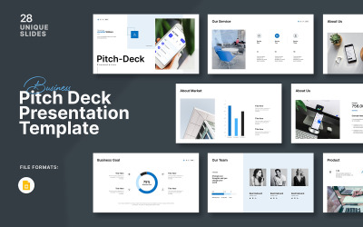 Business Pitch Deck Prezentace Google Slide