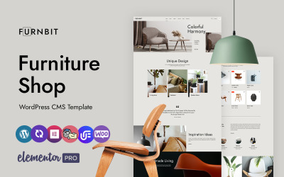 Furnbit - Tema multipropósito de Elementor para WordPress para decoración y muebles del hogar
