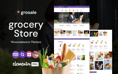 Grosale - Tema Elementor WooCommerce para tienda de comestibles