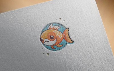 Logo mignon petit poisson 2-0521-23