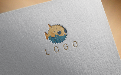 Logotipo de peixe moderno 4-0523-23