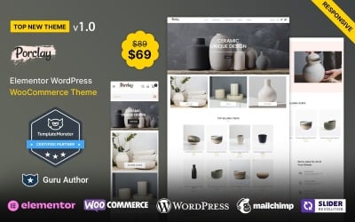 Porclay - Ceramic Pottery and Crafts Elementor WooCommerce Theme