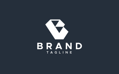 Projekt logo znaku litery BV