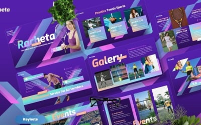 Racheta - Tennis Sport Keynote Templates