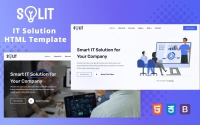 Solit - IT 解决方案 HTML 模板