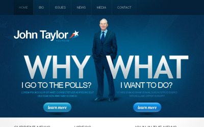Political Candidate Moto CMS HTML Template