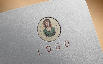 Logotipo de menina moderna 2-0174-23