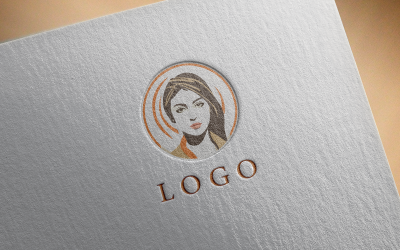 Logotipo de menina moderna 2-072-23
