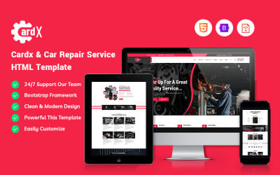 Cardx - Modèle de site Web de service de réparation automobile