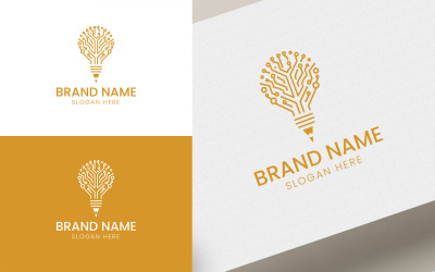 Digitaal potlood logo vector sjabloon