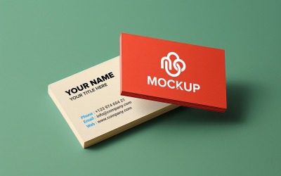 Realistic business card psd