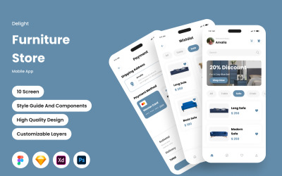 Delight - Application mobile pour magasin de meubles