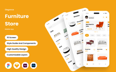 Elegance – Mobile App für Möbelhäuser