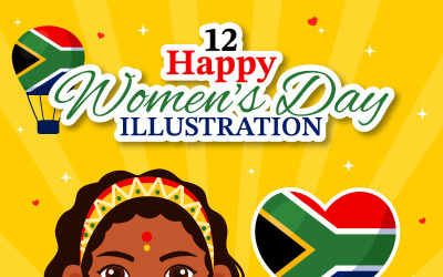 12 Illustrazione della Giornata della donna in Sud Africa