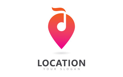Abstraktes Standort-Pin-Logo-Symbol-Design V4