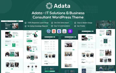 Adata - IT 解决方案和业务顾问 WordPress 主题