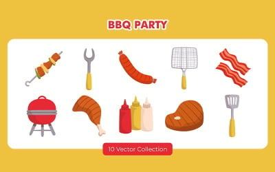 BBQ Party Vector Collection