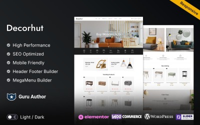 Decorhut - motyw WooCommerce do elementów wystroju wnętrz i mebli