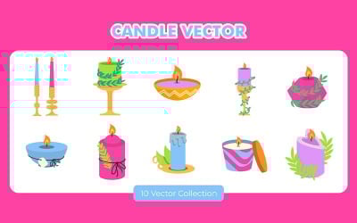 Kaars Vector Set-collectie