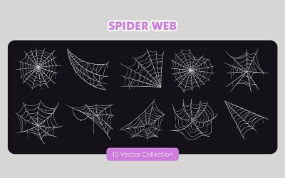 Pókháló vektorkészlet gyűjtemény
