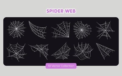 Spinnenweb Vector Set collectie