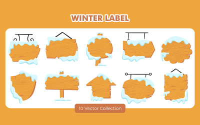 Winter Label Vector Set Collection