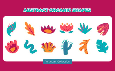 Formas abstractas de ilustración orgánica
