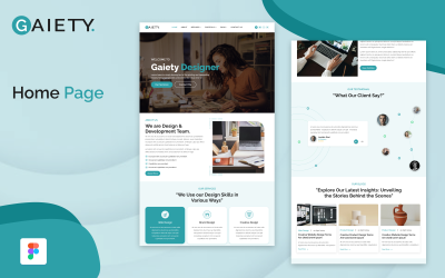 Gaiety Multipage Portfolio Figma Template