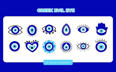 Griechisches böses Auge Vektor Set