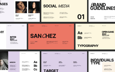 Sanchez - Modello PowerPoint di identità del marchio