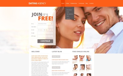 Modelo de site de namoro
