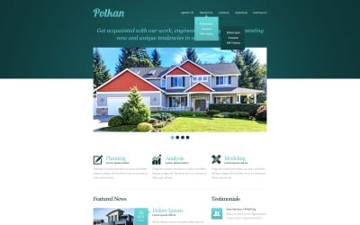 Modelo de site responsivo para agências imobiliárias
