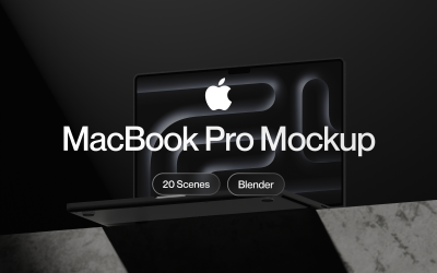 Apple Macbook M3 Pro 3D Maketi
