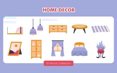 Home Decor Vector Set Collection