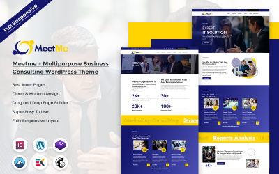 Meetme - Multipurpose Business Consulting WordPress-tema
