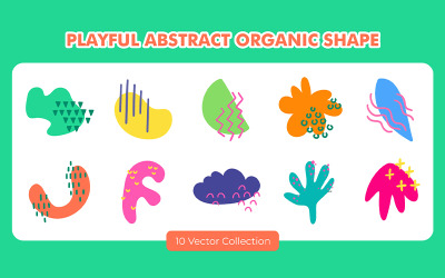 Verspielte abstrakte organische Form