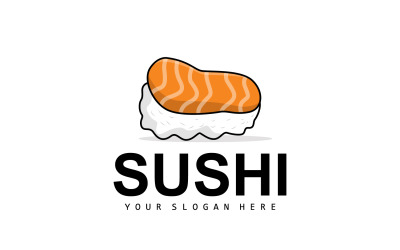 Sushi Logo Fruits De Mer Japonais Vector V1