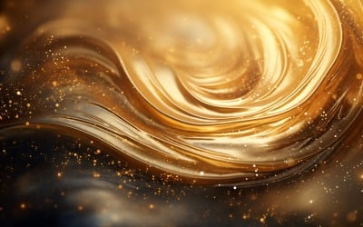 Golden Swirls, Particle Texture, Illustrations Background 123