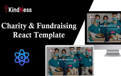 bondad - Plantilla de sitio web React de organización benéfica y de recaudación de fondos